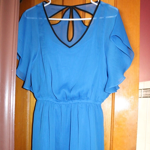 Express blue dress(small) - Picture 4 of 5